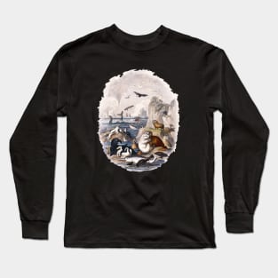 Vintage Ocean Animals; Illustration from A History of the Earth and Animated Nature by Oliver Goldsmith Long Sleeve T-Shirt